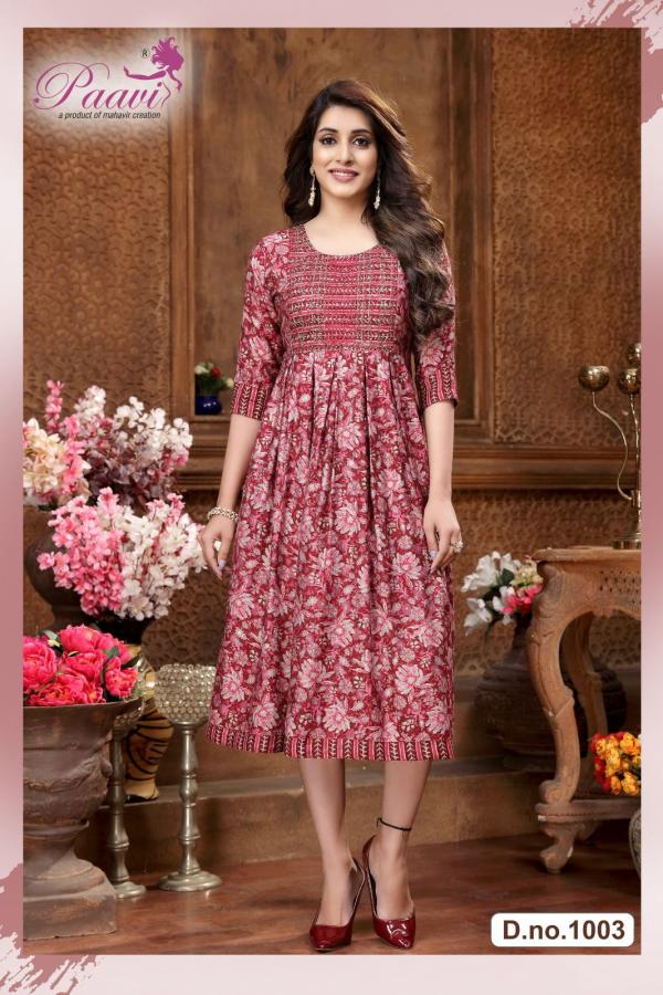 Paavi Radhika Fancy Designer Anarkali Kurti Collection